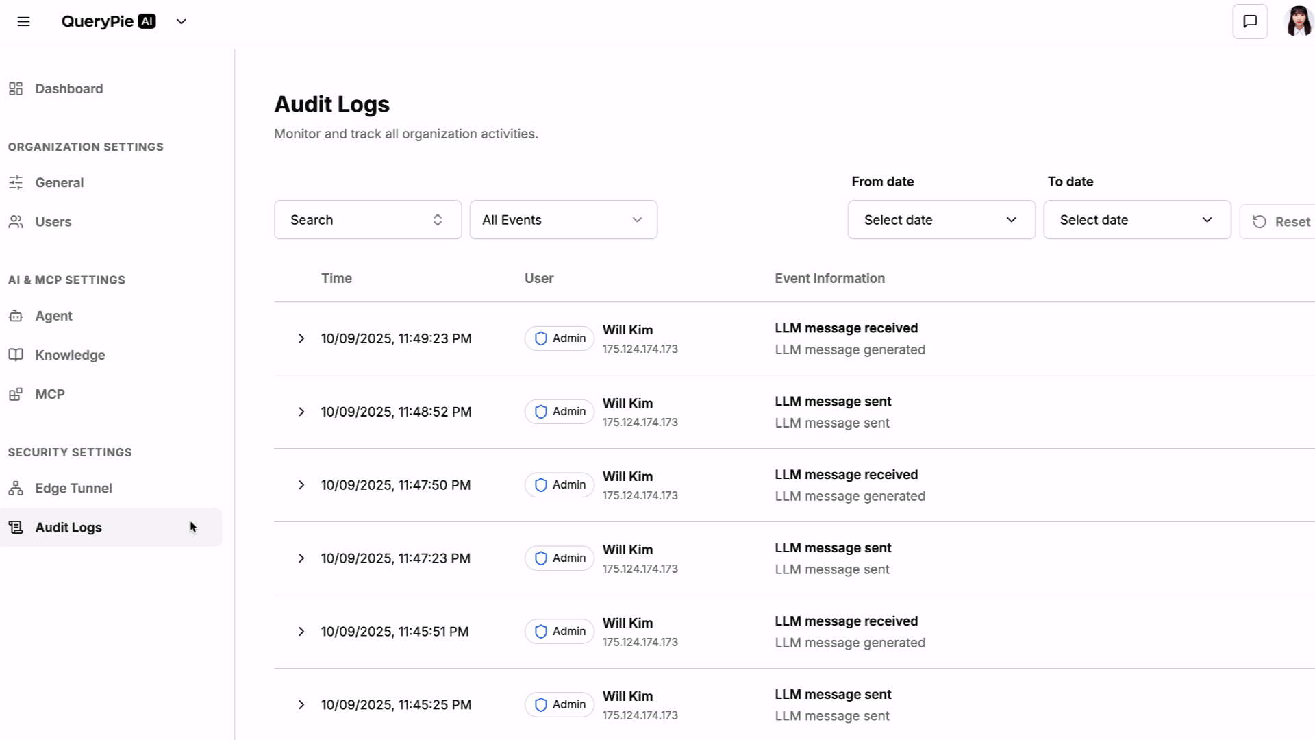 Audit Logging