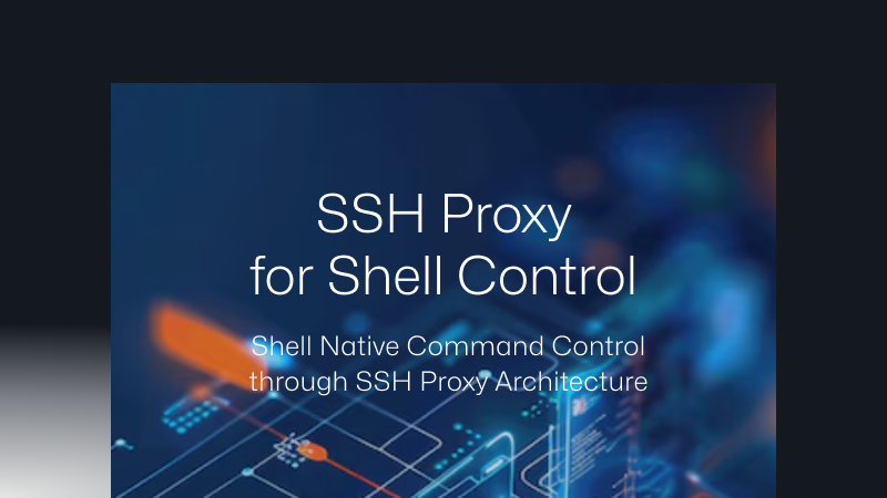 SSH 프록시 구조를 통한 Shell Native 명령어 제어